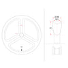 20 inch 451 disc brake tri spoke wheels  TRIAERO