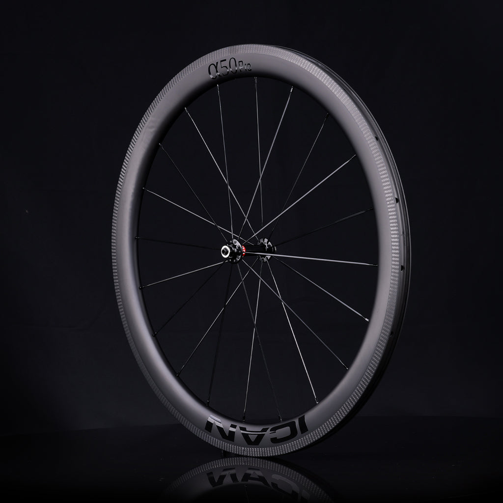 ICAN Alha 50 pro rim brake wheels CN spokes TRIAERO