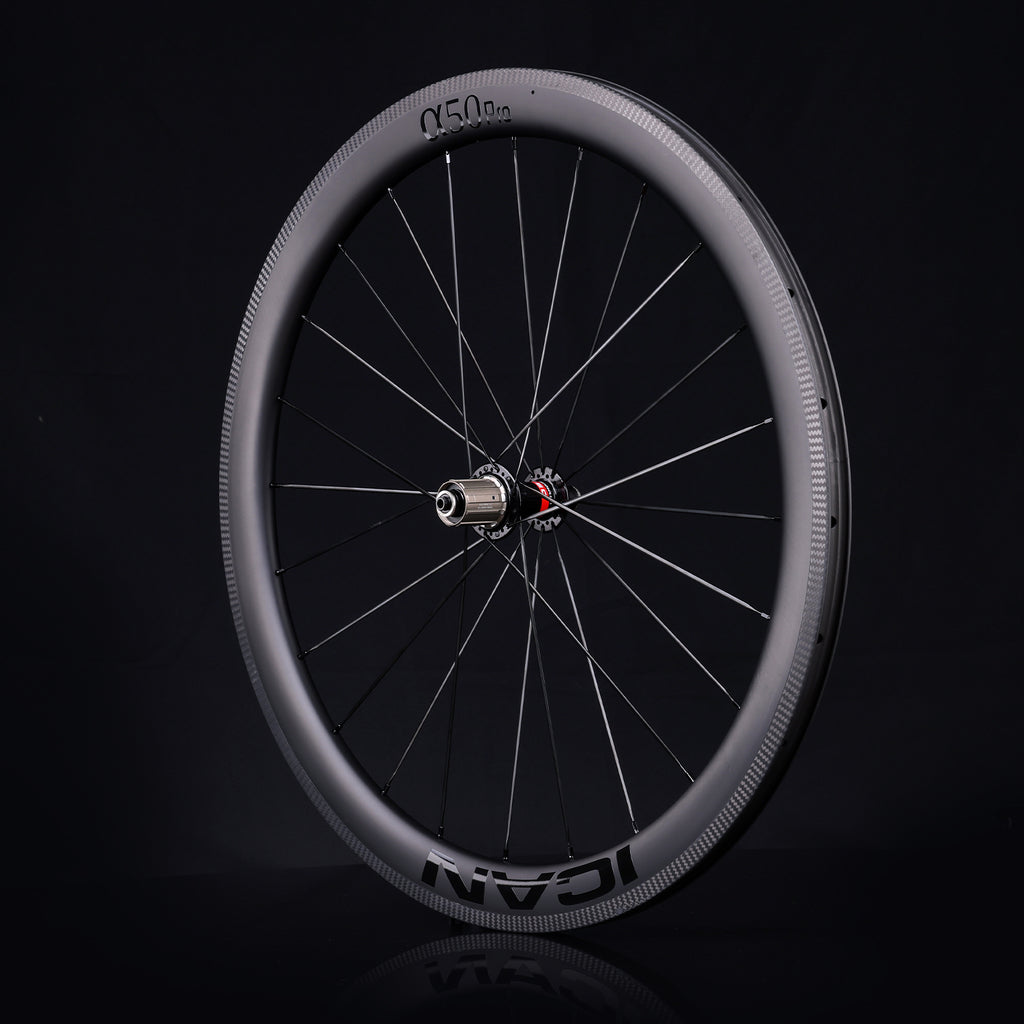 ICAN Alha 50 pro rim brake wheels CN spokes TRIAERO