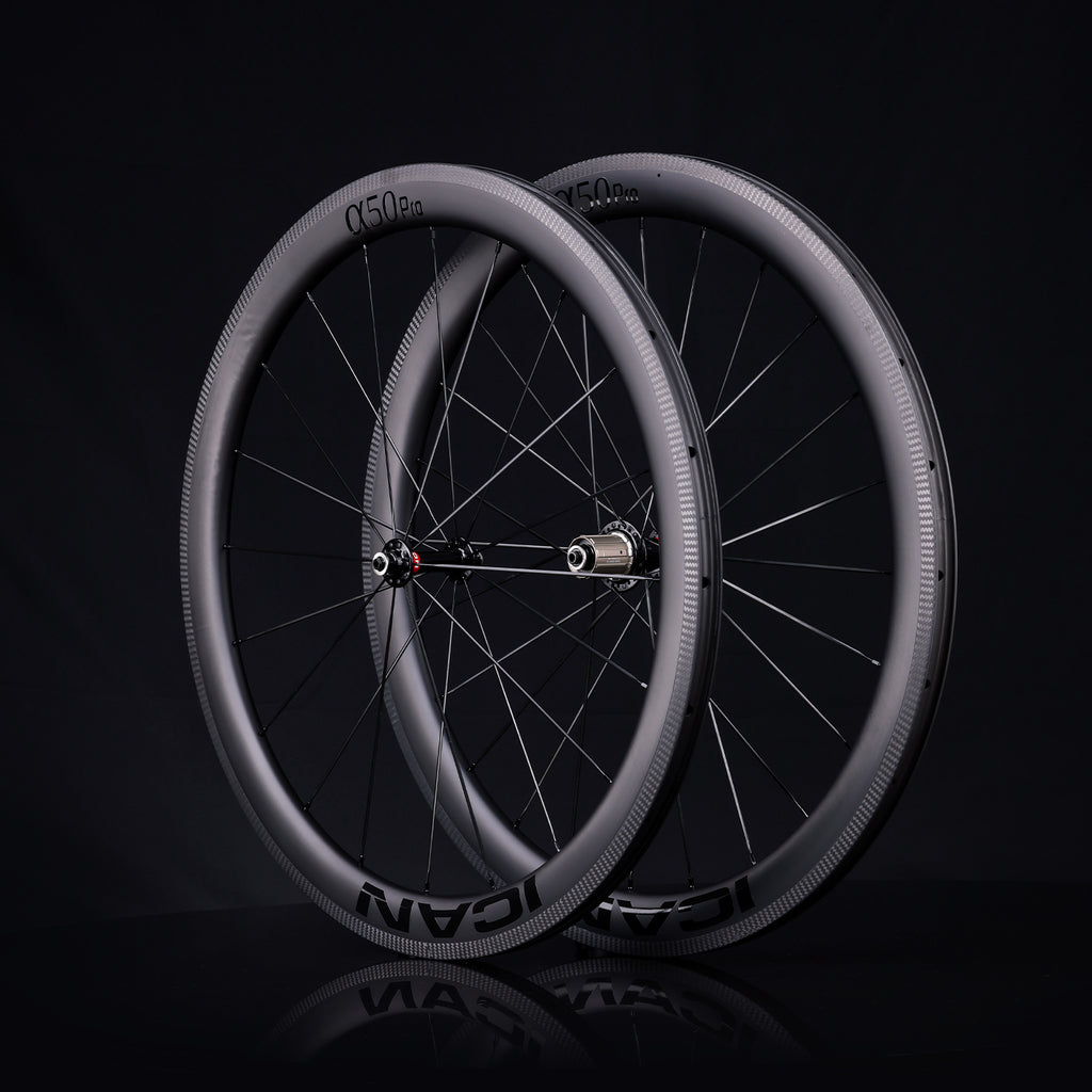ICAN Alha 50 pro rim brake wheels CN spokes TRIAERO