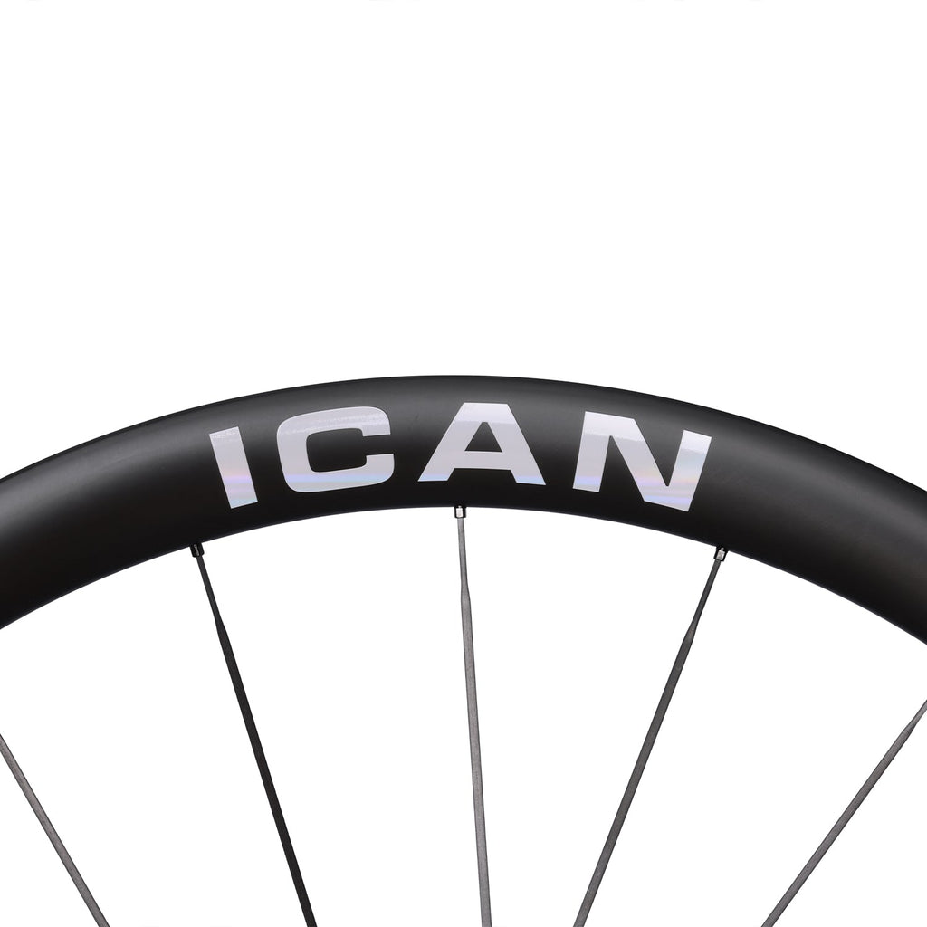 ICAN Aeris 40 disc carbone spoke wheelset 45T ratchet TRIAERO