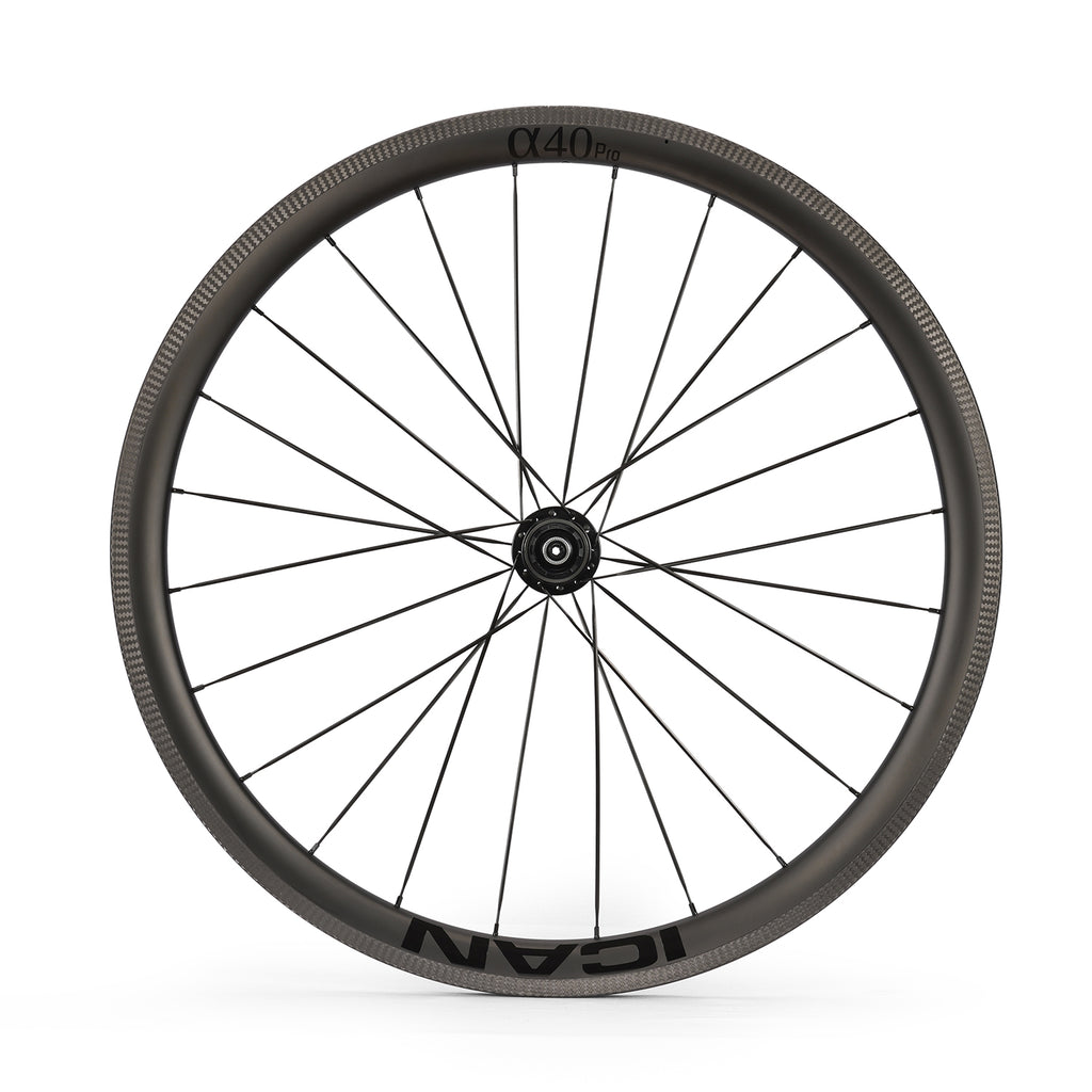 ICAN Alpha 40 pro rim brake carbon wheels R11 hub TRIAERO