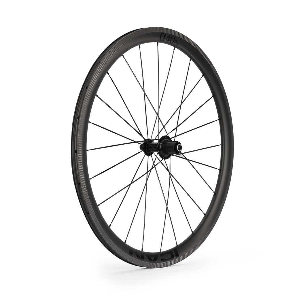 ICAN Alpha 40 pro rim brake carbon wheels R11 hub TRIAERO