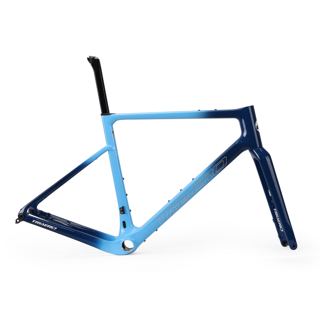 ICAN Graro gravel frame uci approval  fork without bolts 0mm offset seat post TRIAERO