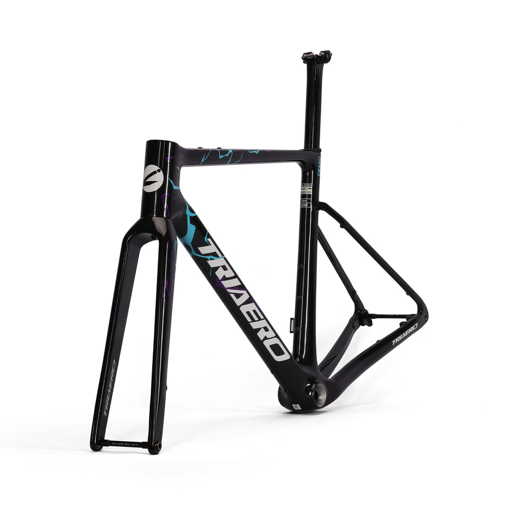 ICAN Graro gravel frame uci approval  fork without bolts 0mm offset seat post TRIAERO