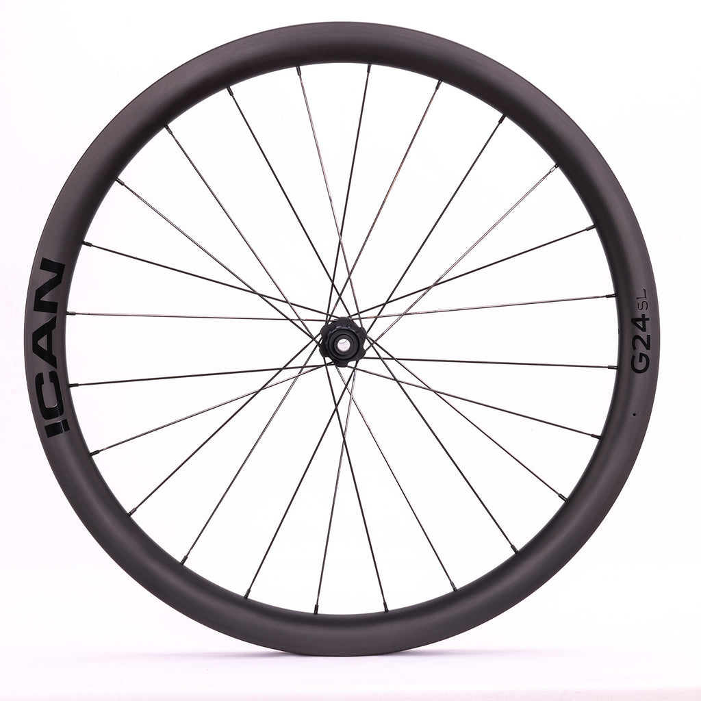 ICAN hooked gravel wheels 700C G24 SL with DT Swiss hubs TRIAERO