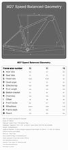 29er carbon hardtail boost frame M27 US - Triaero