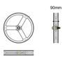 90mm 3S Fat Bike Wheels - Triaero